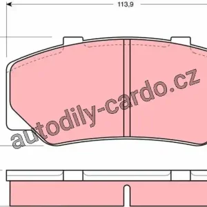 Sada brzdových destiček TRW GDB329 - VOLVO 740-760 Top Prodej