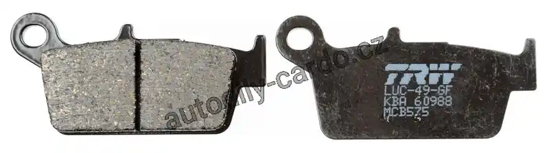 Značkový Sada brzdových destiček TRW MCB575 - HONDA