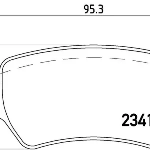 Značkový Sada brzdových destiček BREMBO P10013
