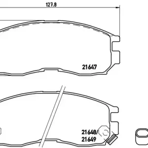Akce Sada brzdových destiček BREMBO P54014