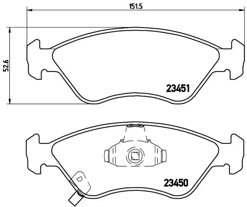 Zlevněný Sada brzdových destiček BREMBO P30007 - KIA