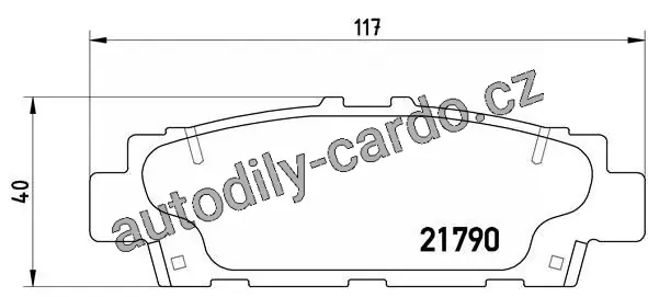 Výhodná Nabídka Sada brzdových destiček BREMBO P83032 - LEXUS