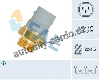 Teplotní spínač, větrák chladiče  FAE 38160 Cenově Výhodný