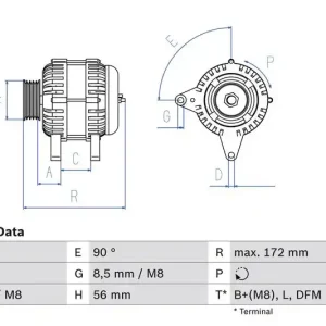 Akční Nabídka Alternátor BOSCH (BO 0986047250)