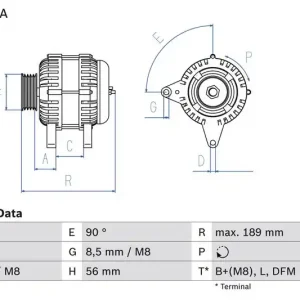 Alternátor BOSCH 0986081230 Přímo Od Výrobce
