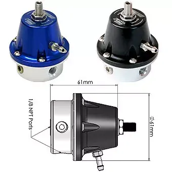 Regulátor tlaku paliva Turbosmart FPR-800 Oblíbený