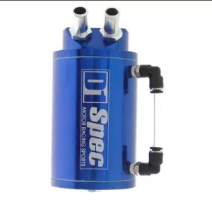 Oil catch tank D1 Spec - 2x vývod - objem 0,5l - modrý Speciální Cena