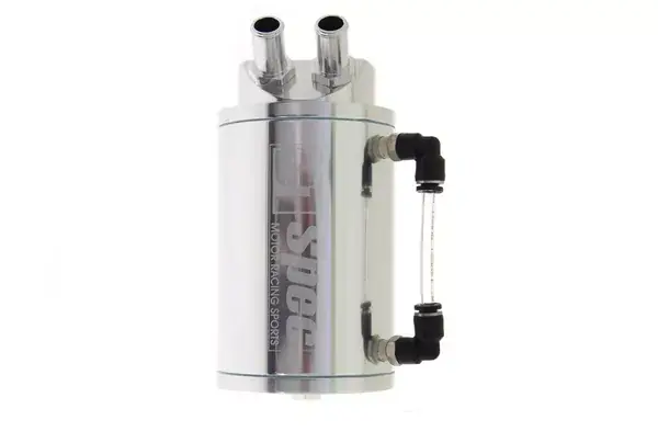 Oil catch tank D1 Spec - 2x vývod - objem 0,5l - stříbrný Cenová Bomba