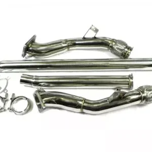 Downpipes s náhradami katalyzátorů Jap Parts Audi A4 / A6 C5 / S4 2.7 V6 Bi-Turbo včetně Quattro (97-02) - 76mm Aktuální