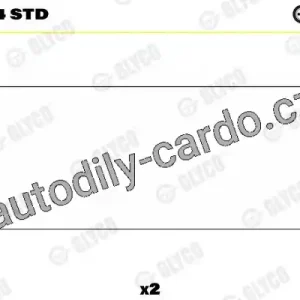 Ojniční ložisko GLYCO 71-3904 STD Akční Nabídka