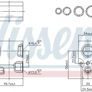 Expanzní ventil, klimatizace NISSENS 999349 Levný
