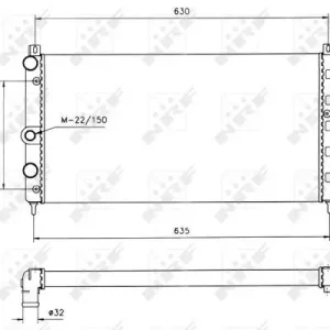 Aktuální Chladič, chlazení motoru NRF 50560