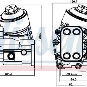 Chladič motorového oleje NISSENS 91154 Výprodej