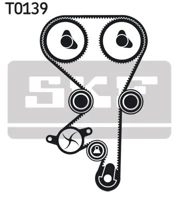 Sada rozvodového řemene s vodní pumpou SKF VKMC 05156-2 Sleva