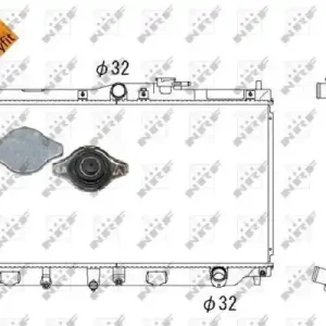 Sleva Chladič, chlazení motoru NRF 507728