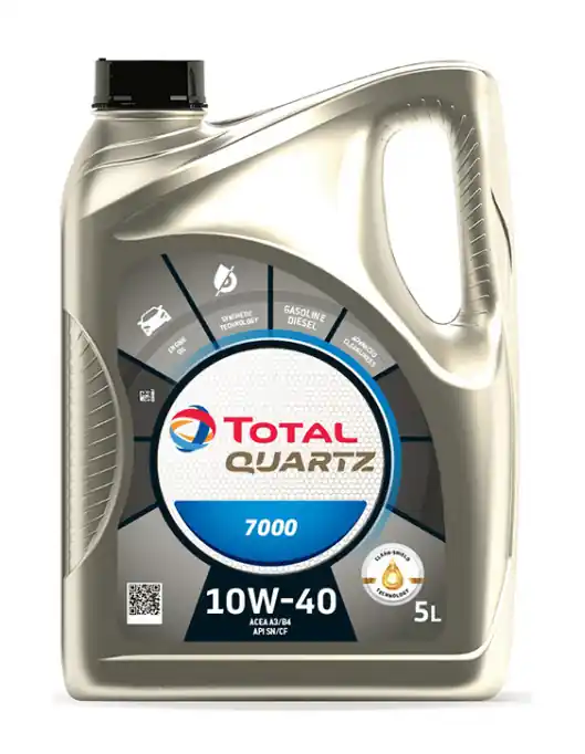 Total Quartz 7000 10W-40 5L + štítek Doprava Zdarma