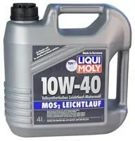 Liqui Moly MoS2 Leichtlauf 10W-40 4L + štítek Doprava Zdarma