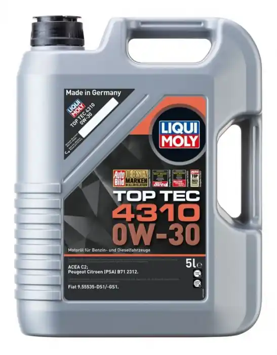 Koupit Online Motorový olej LIQUI MOLY Top Tec 4310 0W-30 5L - 2362