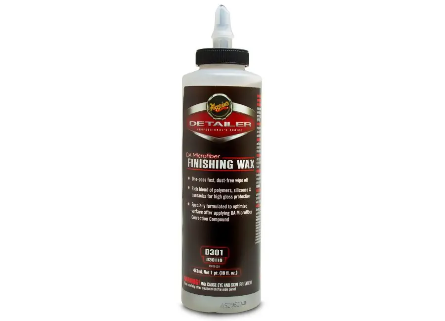 Oblíbený Meguiar's DA Microfiber Finishing Wax - finišovací leštěnka s polymerovým voskem, objem: 473 ml