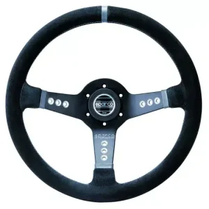 Cenově Výhodný Volant Sparco L777 350mm - černý/černý - semiš