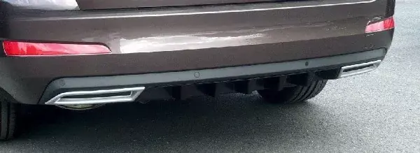 Atrapa výfuku - ABS-stříbrný matný, Škoda Octavia III./ Facelift, r.v.2013/2017 Horká Nabídka