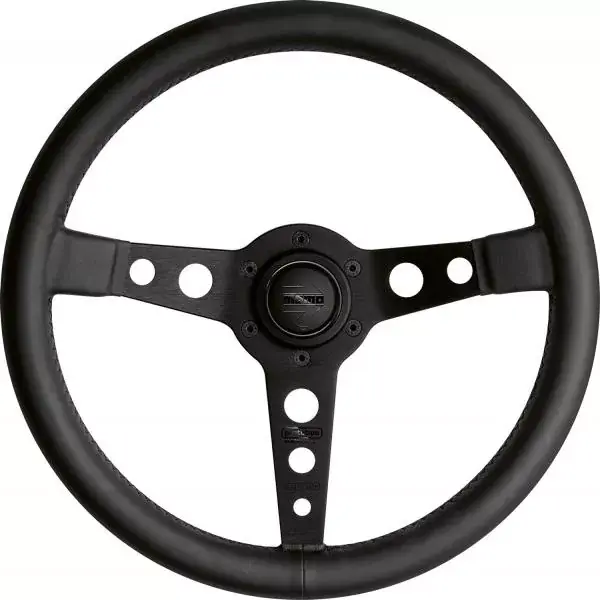 Volant Momo Prototipo Black Edition 350mm - černý/černý - kůže Omezená Nabídka