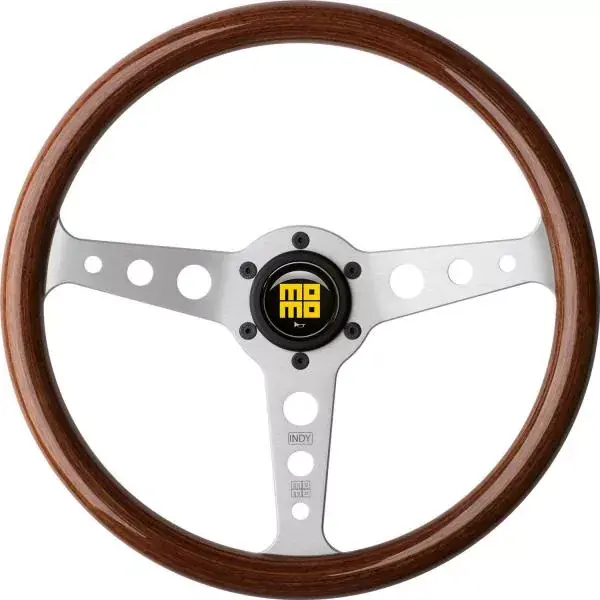Volant Momo Heritage Line Indy 350mm - stříbrný/dřevěný Časově Omezené