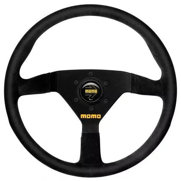 Volant Momo Modell 78 350mm - černý/černý - semiš Sezónní Sleva