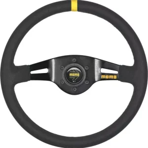 Dokud Zásoby Vydrží Volant Momo Modell 03 350mm - černý/černý - semiš