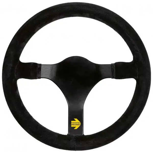 Volant Momo Modell 31 340mm - černý/černý - semiš Nakupujte Hned