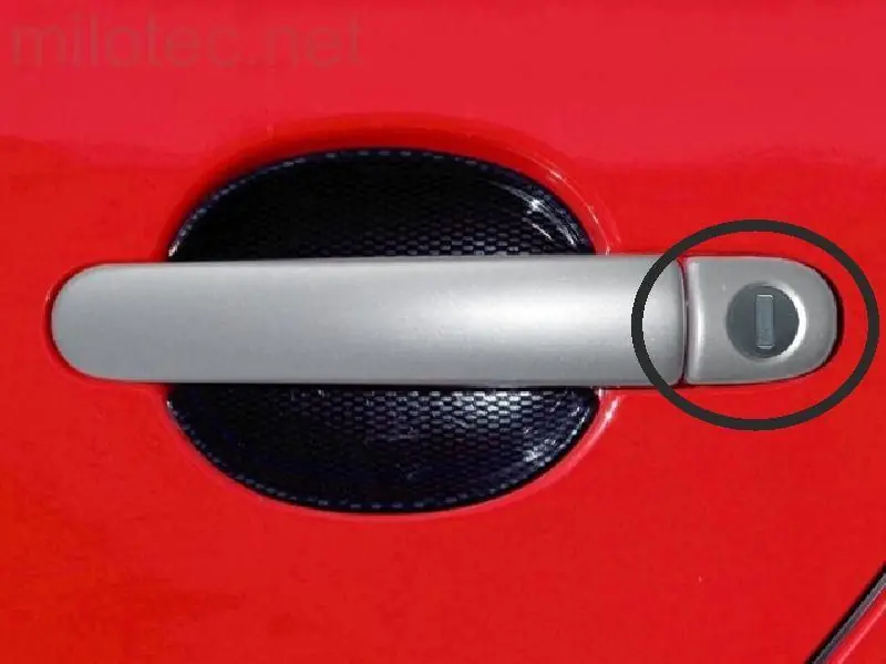 Přímo Od Výrobce Kryty klik malé, ABS stříbrný matný, 1x s otvorem + 3x bez,Škoda Octavia I. 1997 - 2000