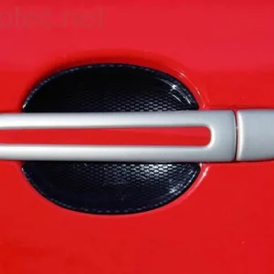 Rychlé Dodání Kryty klik - oválný otvor, stříbrné matné, (4+4 ks bez zámku),Škoda Octavia II. 2004 - 2008