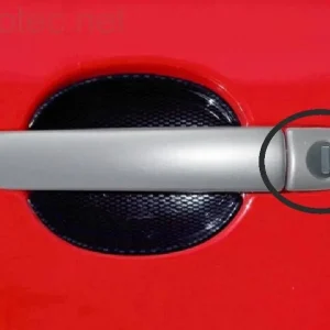 Koupit Online Kryty klik malé, ABS stříbrný matný, 2x s otvorem + 2x bez,Škoda Fabia I. Facelift 2004 - 2007