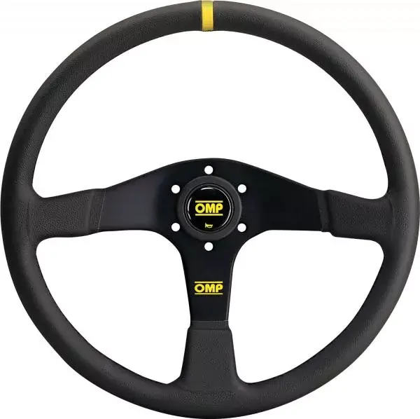 Volant OMP Velocitá 380 380mm - černý/černý - kůže Speciální Cena