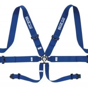 Bezpečnostní pás Sparco 04818RAC 3" 6-bodový modrý - karabina (FIA homologace) Cenová Bomba