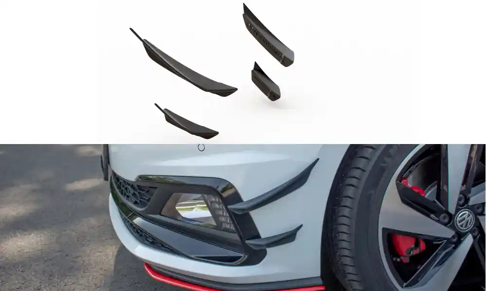 Přední nárazník Wings (Přední přítlačné křidélka) VW Polo GTI Mk 6 Finální Výprodej
