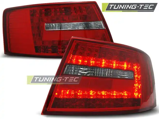 Doprava Zdarma Zadní led světla Audi A6 C6 sedan 04 / 04-08 červená bílá