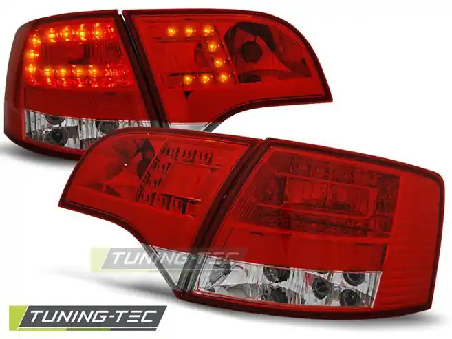 Zlevněný Zadní led světla Audi A4 B7 4/11/03/08 combi červená bílá