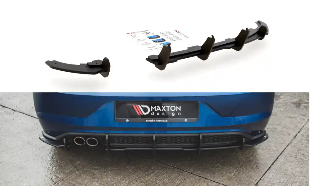 Rychlé Dodání Středový spoiler pod zadní nárazník Volkswagen Polo GTI Mk6