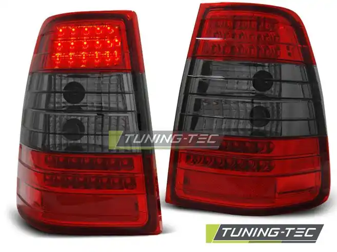 Ihned K Objednání Zadní led světla Mercedes W124 E-Class combi 09/85-95 červená kouřová led