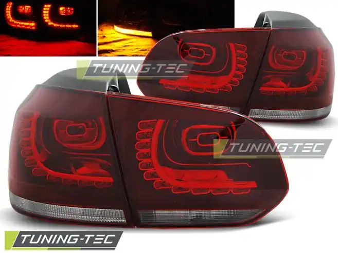 Zadní led světla VW Golf 6 10/08-12 červená bílá led Značkový
