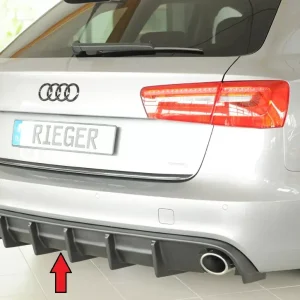 Levný Rieger vložka zadního nárazníku (pro vozy bez tažného zař.) pro Audi A6 4G, C7 sedan, plast ABS bez povrchové úpravy