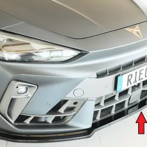 Rieger lipa pod přední nárazník pro Cupra Leon KL 5-dvéř. (ST/sportstourer), 06/24-, plast ABS lakovaný do černé lesklé barvy Akční Cena