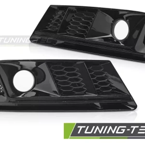 Časově Omezené Mlhová světla COVER GLOSSY BLACK AUDI A4 B9 15-19