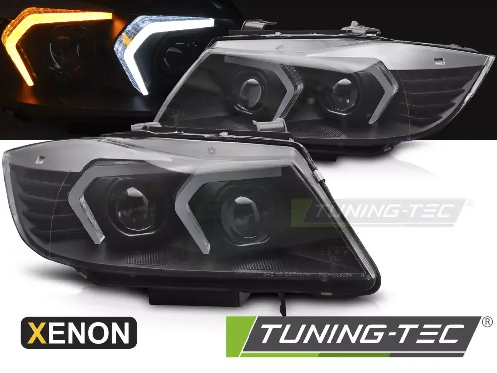 XENON HEADLIGHTS LED BLACK BMW E90/E91 LCI 09-11 Originální