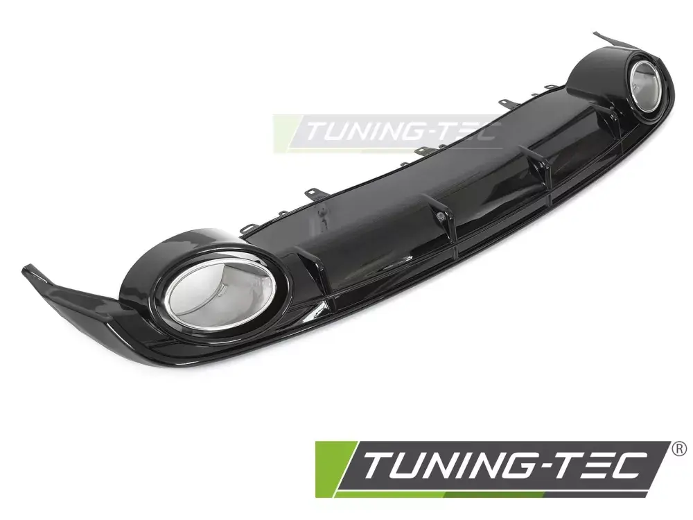 Nakupujte Hned DIFFUSOR TWIN OUTLET GLOSSY BLACK SPORT STYLE fits AUDI A6 C7 14-18