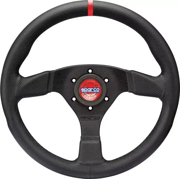 Aktuální Volant Sparco R383 Champion 330mm - černý/černý - kůže