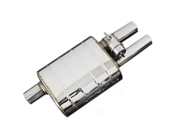 Koncový tlumič výfuku s výfukovou klapkou ProRacing - nerez - 76mm - duální levý - bez jednotky Značkový